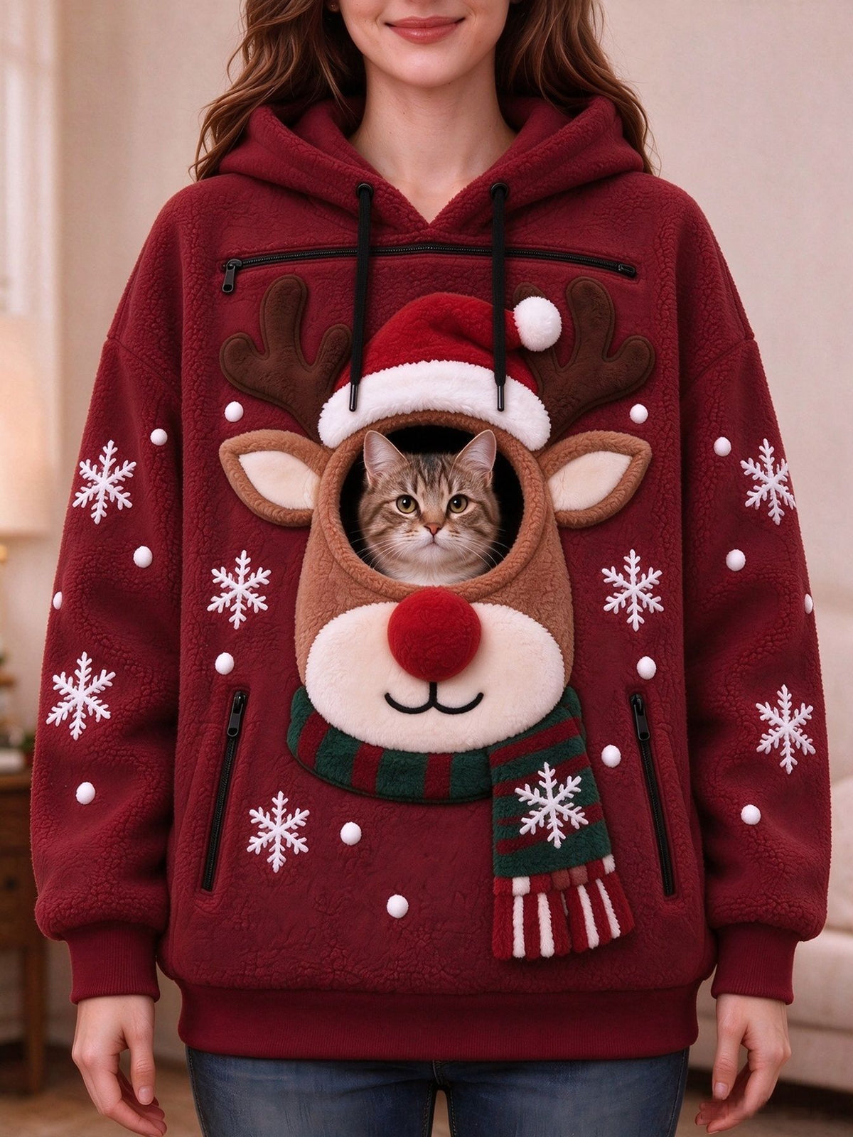 Christmas Fleece Hoodie – Unisex