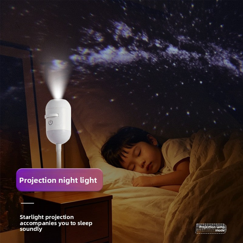 Mini Starry Projection Night Light with Touch Dimmer