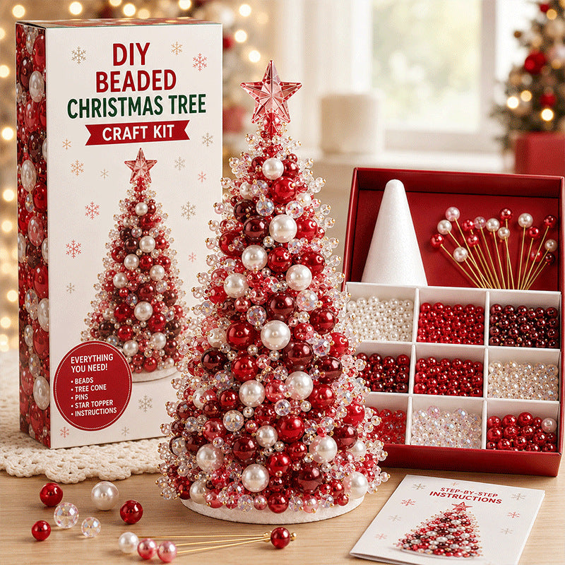 Cross-border bestseller DIY Beaded Christmas Tree Craft Kit