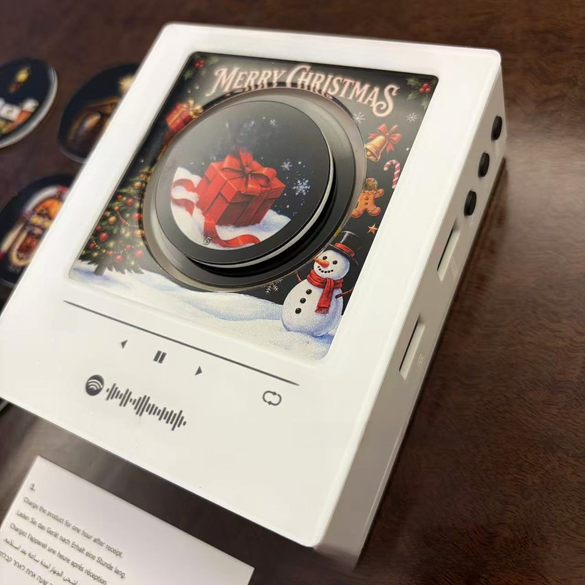 Light-Up Rotating Christmas Music Box with NFC Custom Tunes