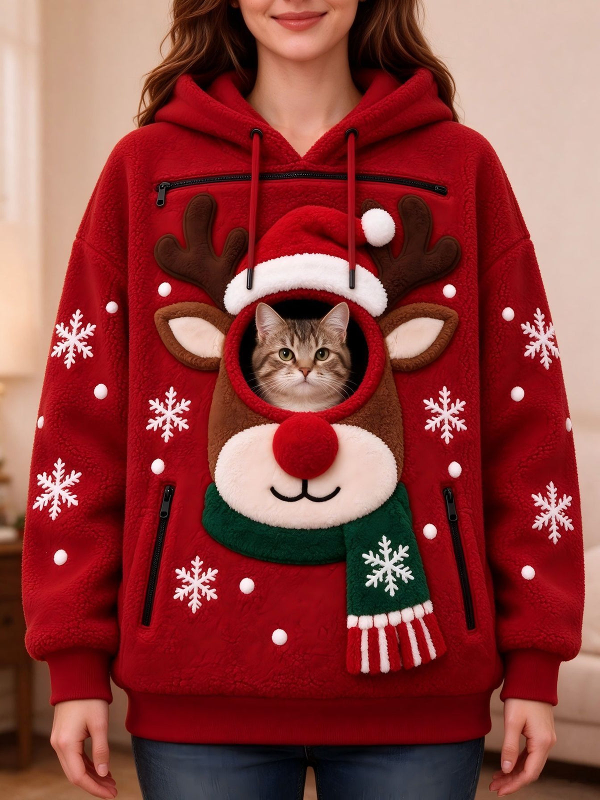 Christmas Fleece Hoodie – Unisex