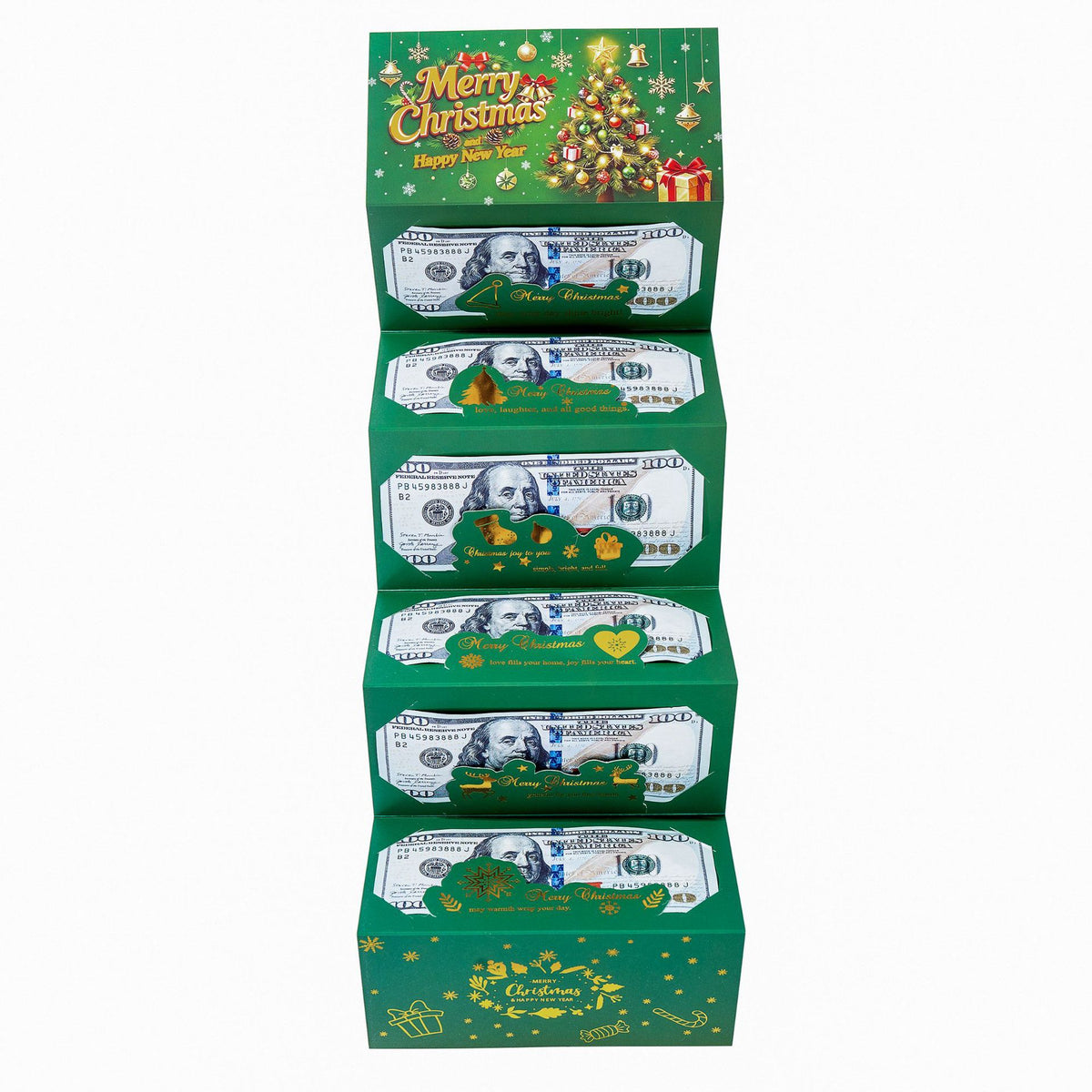 Christmas Money Gift Envelope with 6 Pockets