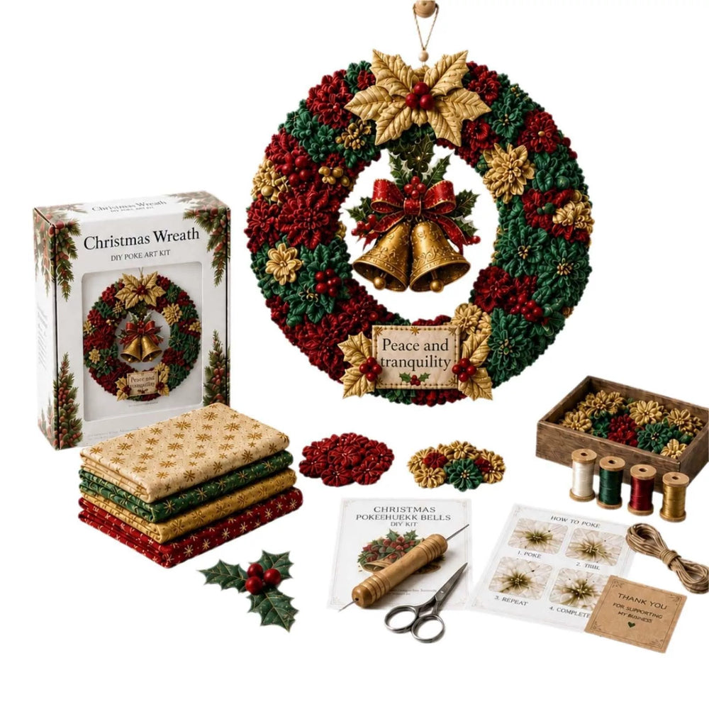 DIY Fabric Christmas Wreath Craft Kit