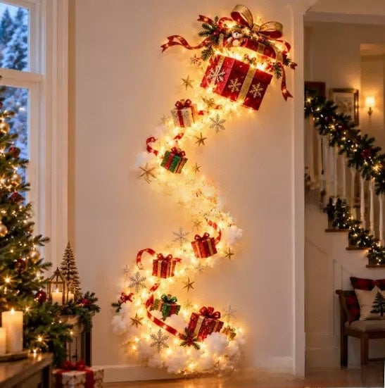 Glowing Christmas Door Hanger