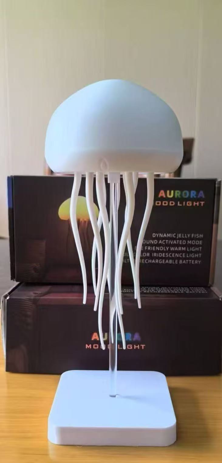 Voice-Controlled Jellyfish Night Light with Gradient Glow