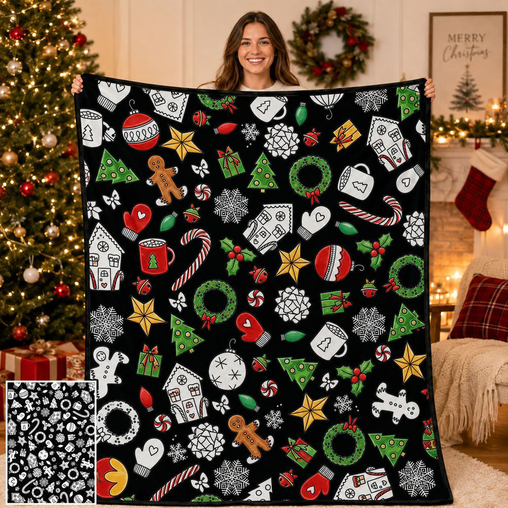 DIY Christmas Coloring Blanket
